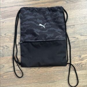 Puma Black Drawstring Bag